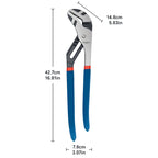 8/10/12/16 Inch Quick Adjust Water Pump Pliers with Hardened CR-V Steel Jaws Universal Plumbing Pliers for Plumbing Work