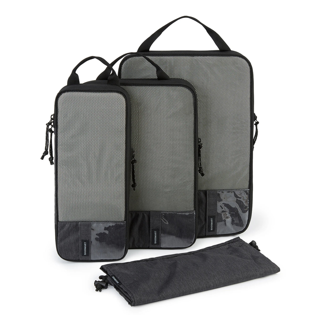 BAGSMART Packing Cubes Compression Storage Bag Travel Lightweight Suitcase Organizer Accessories  Luggage Organizer Travel Bag