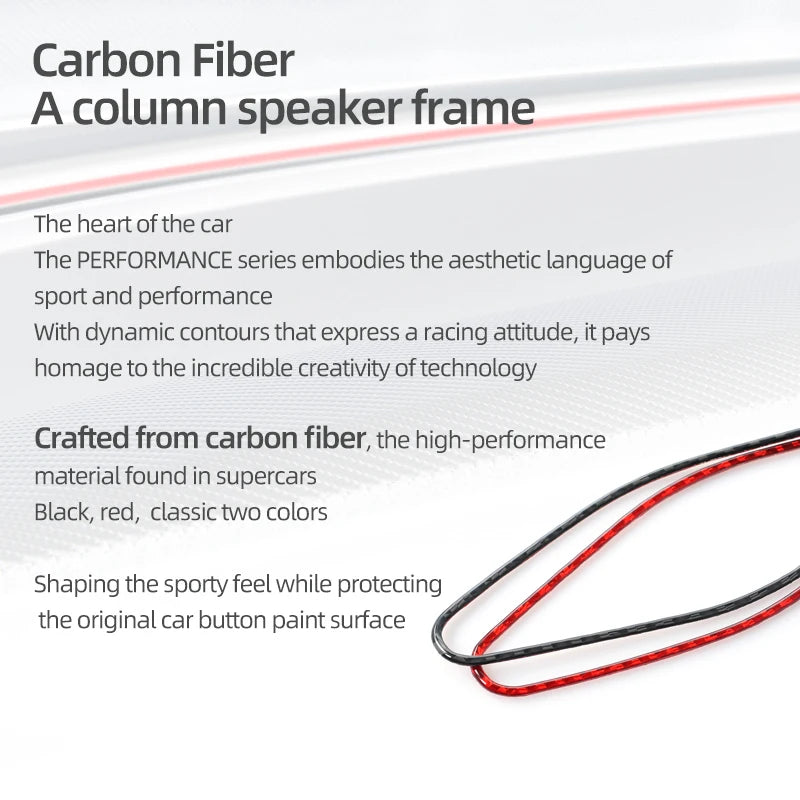 Carbon Fiber Auto A-Pillar Speaker Panel Cover Trim Sticker For Ford Mustang GT 2024 2025 Car Interior Decor Tuning Accessories
