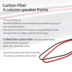 Carbon Fiber Auto A-Pillar Speaker Panel Cover Trim Sticker For Ford Mustang GT 2024 2025 Car Interior Decor Tuning Accessories