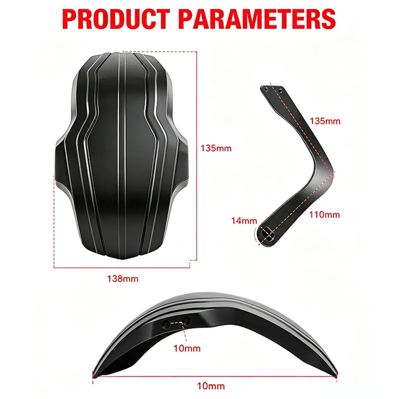 Original Mudguard For TEVERUN Fighter 11/11+/Supreme Blade GT II Electric Scooter Front And Rear Fender Replace Acccessories