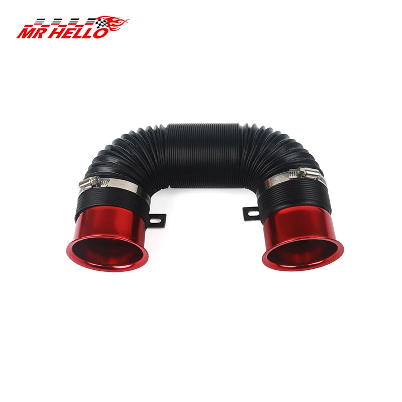 76MM Car Cold Air Turbo Intake Inlet Pipe Adjustable Flexible Duct Tube Hose Cold Feed Duct Pipe
