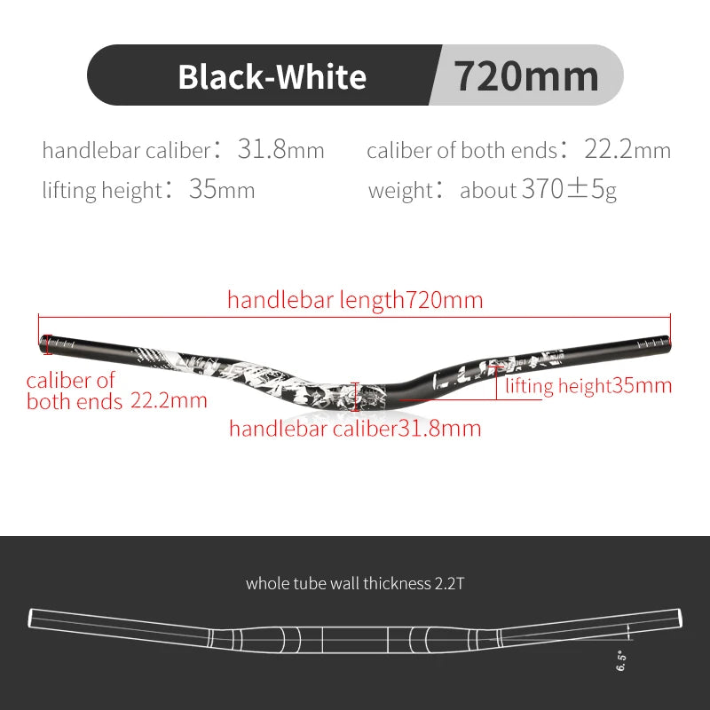 Bicycle Handlebar MTB Handlebar 31.8mm*720/780mm for Road Bike Mountain Handlebar Aluminum Alloy Steering Wheel for Bicycle