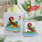 Animal Bird Building Blocks Toy for Children Girl 8 Year Old Kids Birthday Gift Mini Educational Parrot Assembling Brick Boy Toy