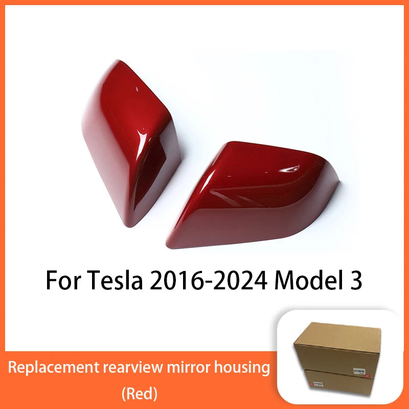 Rearview Mirror Cover Caps for Tesla Model 3 2017-2024 / Model Y 2020-2024, Color Options