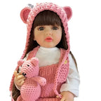 Lifelike Reborn Dolls Realistic Full Silicone Baby Bebe Vinyl 50CM Newborn Girl Doll Princess Toddler Toy Gift