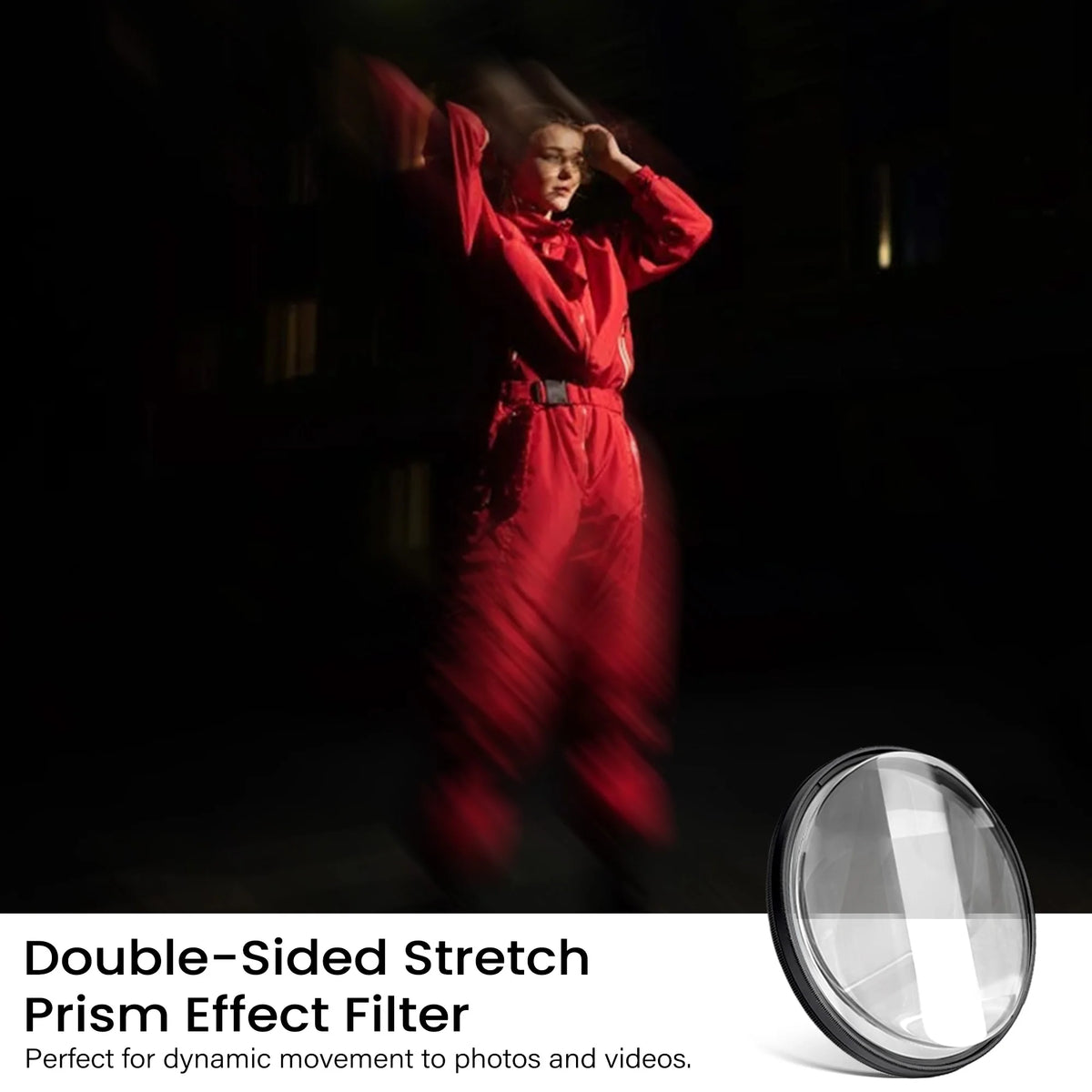 Walking Way Filter Centerfield Motion Super Speed Prism Filter Photography Special Effects Accessories  for Camera Lens Filter