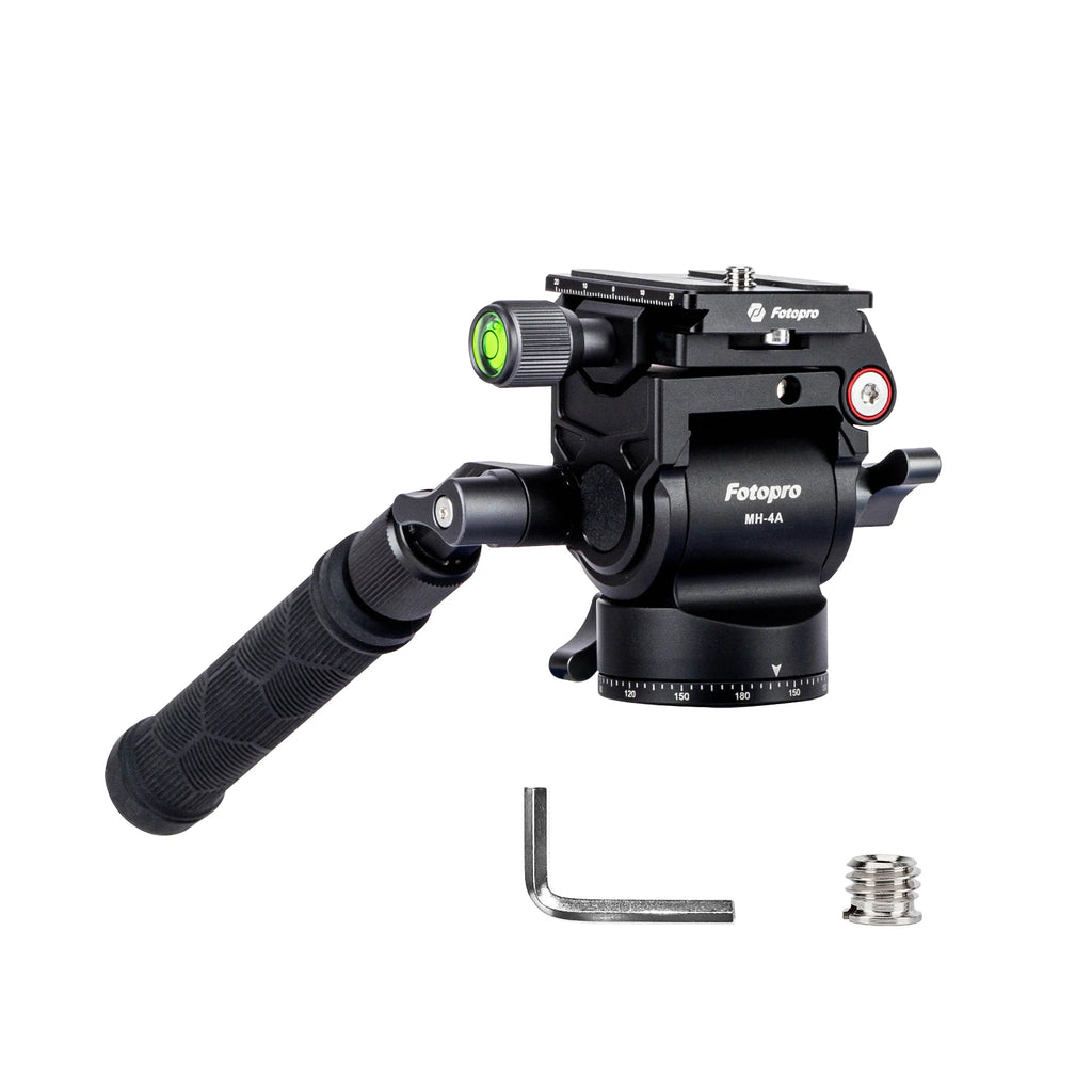Fotopro Tripod Head Lightweight Panoramic Camera Video Head with Vertical Horizontal Shooting Quick Release Plate for DSLR Camer