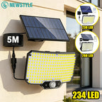 Solar Lights Outdoor with Motion Sensor 234/268LED Solar Flood Lights Waterproof Solar Powered Security Spot Lights Porch Patio