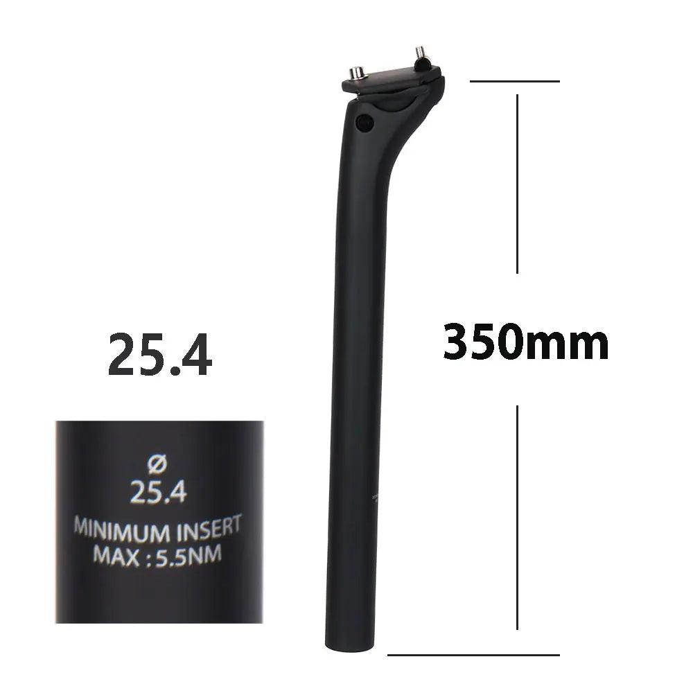ELITAONE MTB Carbon Seat Post 20mm Offset 25.4-31.6mm Clamp 350-450mm Length Mountain/Road Bike Seatpost Lightweight Design
