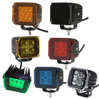 LED Work Light Bar Dust Proof Protective Covers Amber Clear Black Red White Color For 3" 4" 7" 12" 20" 22" 32" 42" 52" Led Light