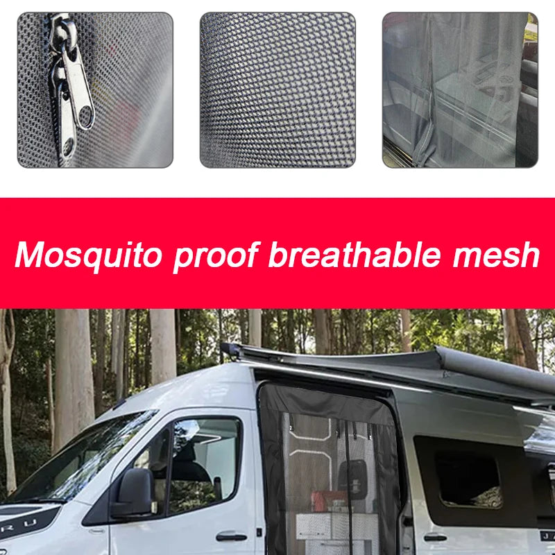 1PCS Insect Screen Mosquito/Fly Screens Net For Mercedes Benz Sprinter Mid and High Roof Ford Car shading Curtains Accessories