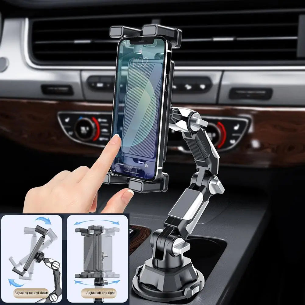 car Magnetic Mobile phone stand 360-degree rotation Adjustable Arm Universal Car Cup Holder Tablet & Phone Mount for iPad Pro
