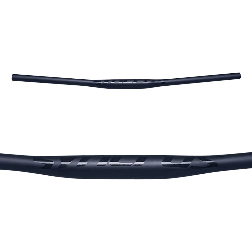 Syncros Carbon Fiber MTB Flat Handlebar 31.8mm Clamp 9° Sweep 580-760mm Black