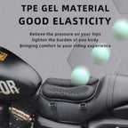 Motorcycle Seat Cushion 3D Honeycomb Gel - Universal Breathable Pad, Anti-Slip & Shock-Absorbing for Harley/Honda/Yamaha