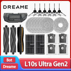 Dreame L10s Ultra Gen2 / L30s Ultra Robot Vacuum Cleaner Accessories Main Side Brush Mop Cloth Hepa Filter Dust Bag Spare Parts