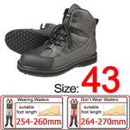 Fishing Shoes, Outdoor Fly Fishing Boots, Felt or Rubber Sole Sea River Reef Rock Fishing Boots, Hunting Fishing Waders Boots