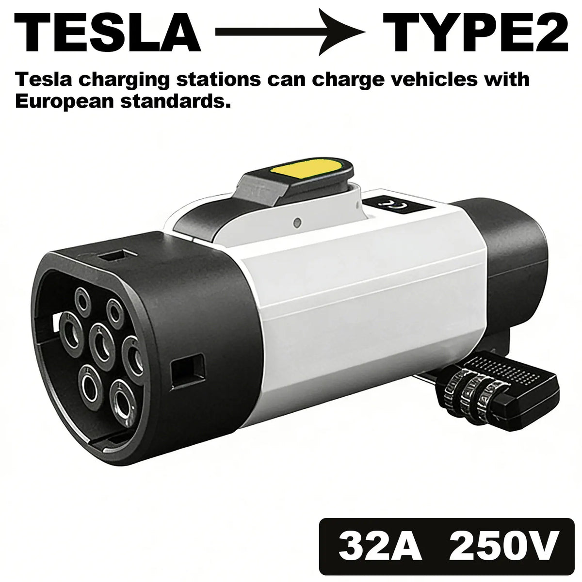 WHITE / NACS to Type2