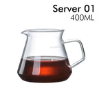 Glass Pour Over Coffee Server with Dot Scale Brewed Coffee Sharing Pot 300ml 600ml Heat Resistant Hand Made Drip Coffee Pot