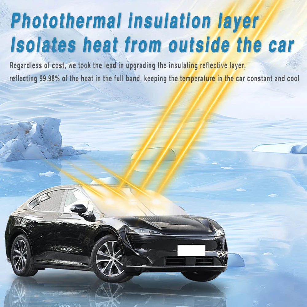 For Ford EcoSport MK2 2013~2020 Foldable Car Sun Visor Front Windshield Sunshade Heat Insulation Summer Cooling Auto Accessories