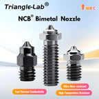 Trianglelab NCB™ Nozzle V6 VOLCANO MK8 DLC Bimetal Hardened Steel Copper Alloy Diamond-like coating  Wear Resistant for voron3D