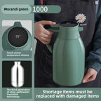 Kitchen Thermal Kettle Household Digital Display Coffee,1/1.3/2L Thermos Glass Liner Vacuum Flasks Large Capacity Water Bottle