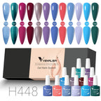 6/12pcs/Set Venalisa Gel Nail Polish VIP Kit Charming Neon Color Gel Pink Natural Color Series Rubber Gel Great Coverage Lacquer
