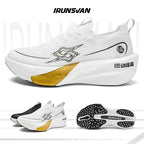 IRUNSVAN Carbon Plate Running Shoes, Breathable Mesh Anti-Slip Trainers, Men's/Women's