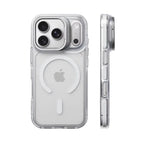 Luxury Magnetic Shockproof Clear Bumper Case for iPhone 17 Pro Max Air 16 15 14 13 12 Plus For Magsafe Lens Protect Stand Cover