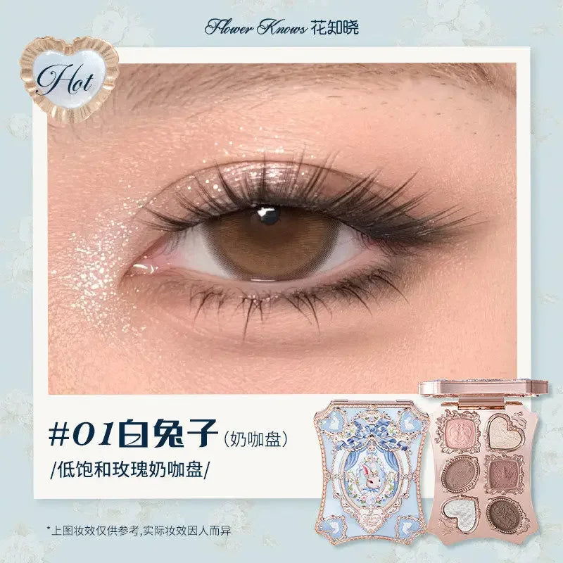 Flower Know Little Angel Nine Color Matte Fine Sparkle Pearl Comprehensive Palette