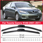 Front Windshield Wiper Blades 2pcs 24in + 20in for Toyota Camry XV40 2007-2011