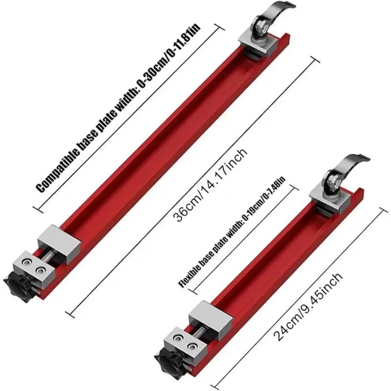 Aluminum Adjustable Cutting Machine Base Guide for Woodworking, Electric Circular Guide Specially Designed for Precision Cutting