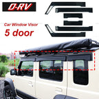 6pcs Car Window Visors Rain Guards for Suzuki Jimny 2023-2024 5-Door, Smoke Tint