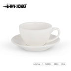 MHW-3BOMBER Coffee Cups Classic Latte Art Cups with Saucer 280ml Tea Cup Ceramic Espresso Mug Kitchen Bar Coffee Accessories