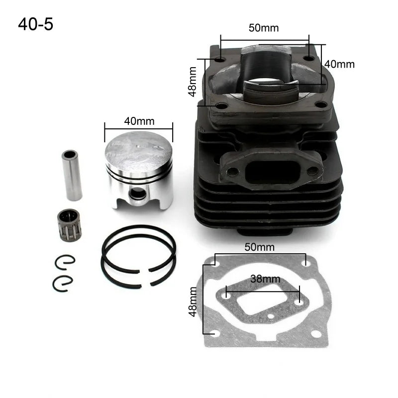 Transform Your Brush Cutter: 44mm & 40mm Piston Kit Replacement