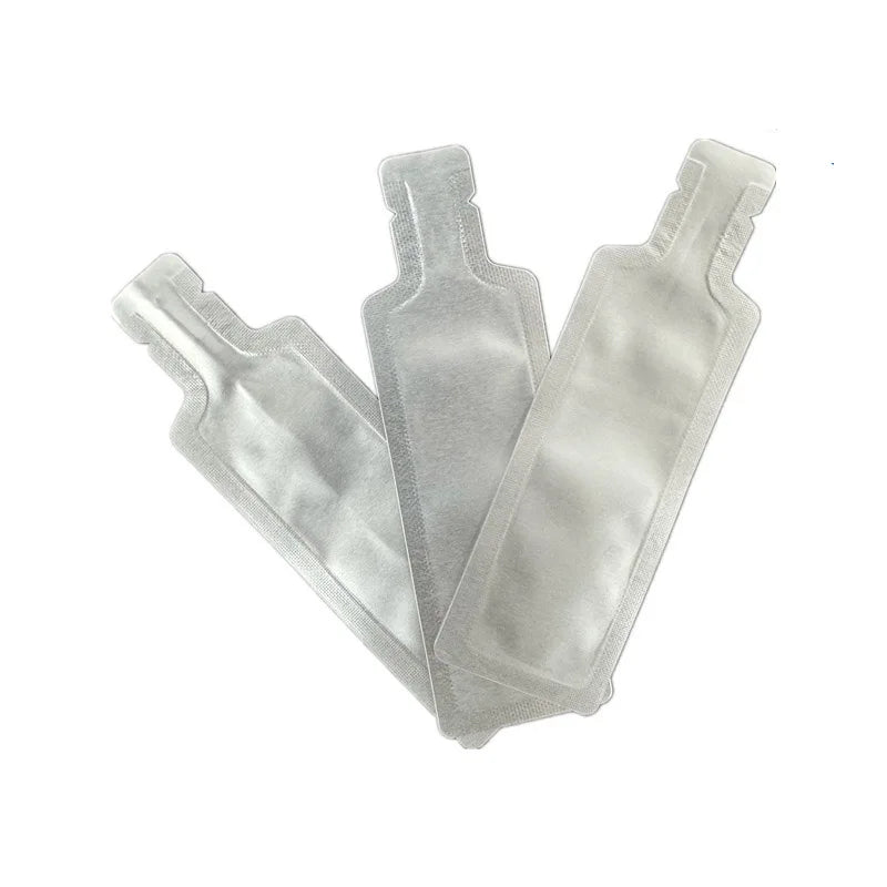 100pcs Bottle Shaped Small Sample Bag Food Grade Aluminum Foil Packaging Pouches for Juice Liquid Beverage Drinking 10g 30g 50g