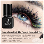 UV Eyelash Glue Makeup Tools Water Proof Quick Dry in 1 Second Eyelash Extension Supplies Colorless Tasteless Eyelash Glue