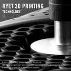 RYET 3D Printed Bike Carbon Saddle 140mm 142mm Super Light Road MTB Racing EVA Saddles Bicycle Seat Cushion Cycling Seating Part