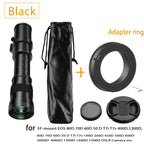 Lightdow 420-800mm f/8.3-f16 Manual Telephoto Zoom Lens for Canon EOS R1 80D T3 T4 T5i T6 Nikon Sony Olympus Pentax DSLR Cameras