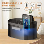 2.2L Automatic Pet Water Fountain for Cats & Dogs, Silent Induction Sensor, Rectangle