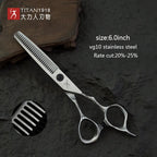 Titan hair scissors cut hair shears cutting hairdressing  vg10 steel, hand made sharp scissors