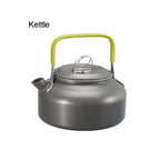 Outdoor camping cookware set aluminum non stick pot portable outdoor tableware cookware cooking pot bowl hiking BBQ picnic
