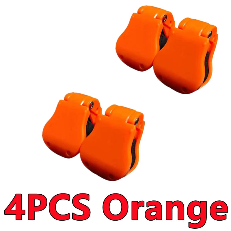New 2-8PCS Portable Fishing Pole Holder Fishing Rod Fixer Wall Mounted Fishing Pole Straps Clip Multifunctional Rod Holder Tools