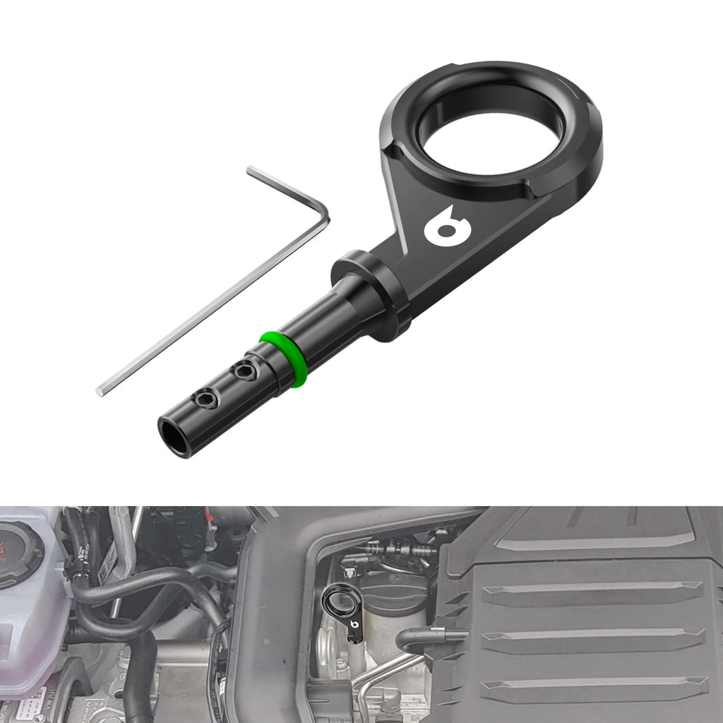 BEVINSEE Oil Dipstick Handle for EA211 1.0TSI 1.4TSI, for Audi A1 A3 Q2 Q3, for VW Golf MK7,for SEAT Ibiza, Replace 04E115611AC