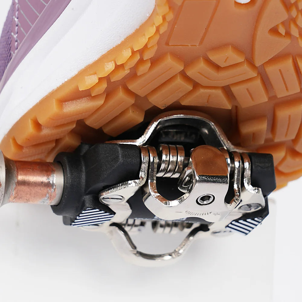 Women's SPD MTB Cycling Shoes Hard Sole Indoor Spin Bike Sneakers, Sizes 36-42