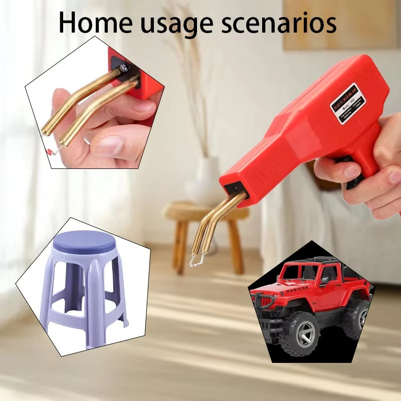 Plastic Welder Welding Machine Car Bumper Soldering Gun with 4 Staples for Bumper Repair Plastic Car Body Repair Tools