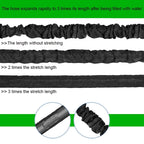 Expandable Garden Hose with Spray Nozzle 1/2in, 25ft-100ft, Black/Blue/Green