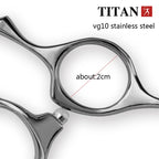 TITAN Professional Hairdressing Haircut Scissors 6 Inch VG10  Hairdresser's Cutting Thinning Tools High Quality Salon Set