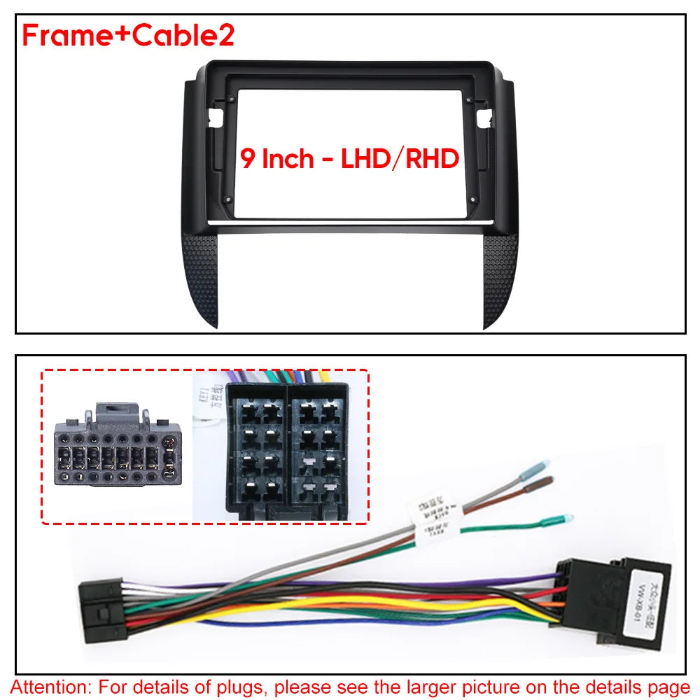 For Chevrolet AVEO 2004-2010 9INCH/LHD/RHD Car radio Dashboard Refitting Installation Frame Stereo Panel Dash Mount Kit Fascia
