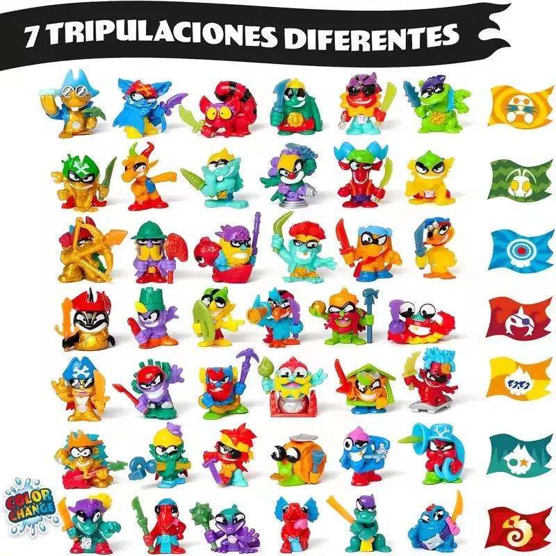New Piratix Adventure World Blind Bag Wild Kingdom Series Find Color Change Action Figure Toy Include 1 Figure with Accessories
